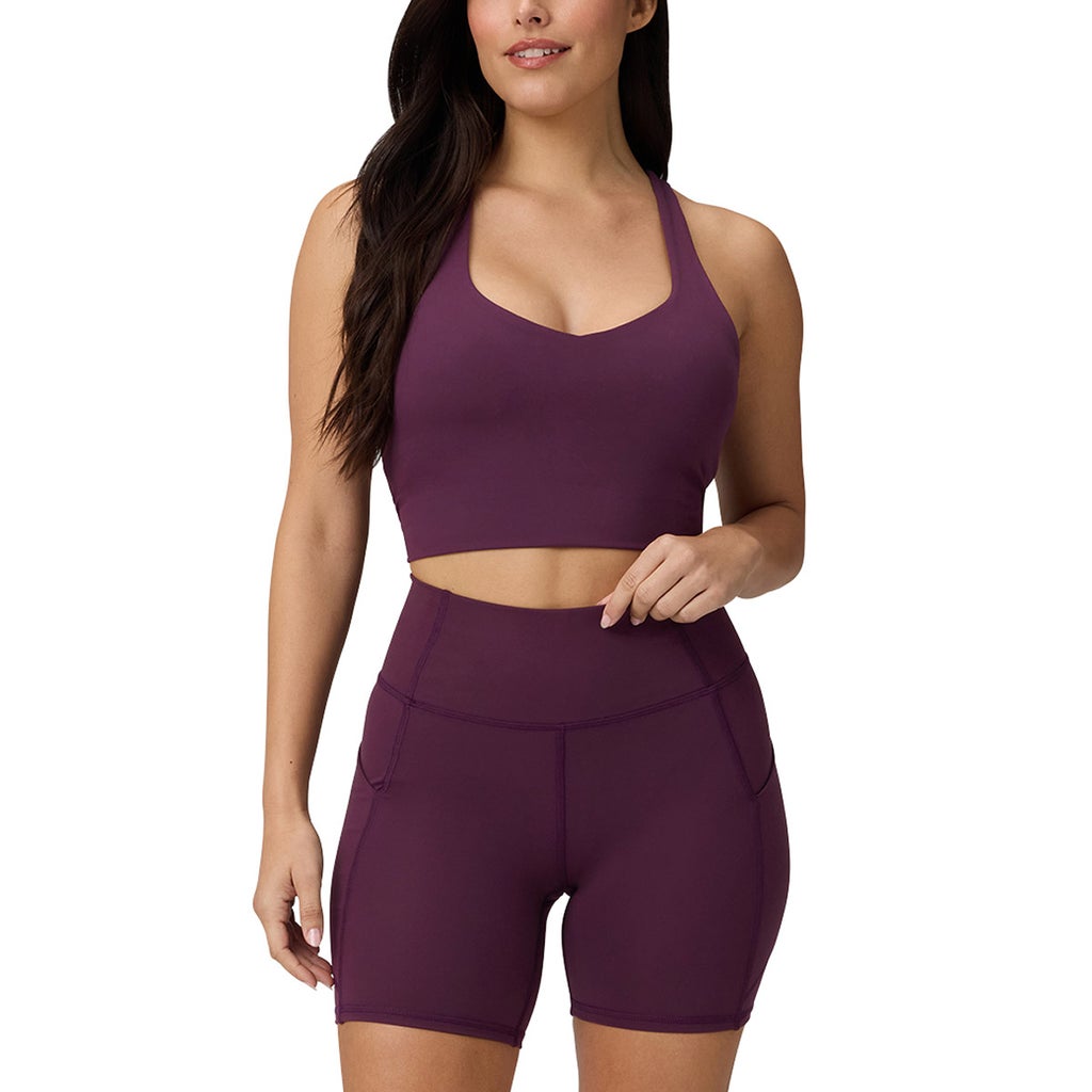 [color:red] Fabletics Women's Bike Short - Red - image 12