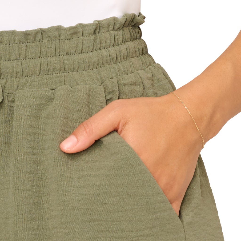 [color:green] Adrianna Papell Women's Airflow Short - Green - image 13