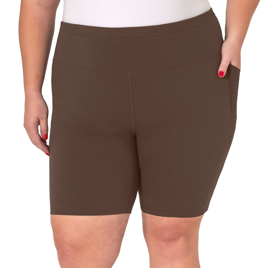 [color:brown] Mondetta Women's Bike Short - Brown - image 13