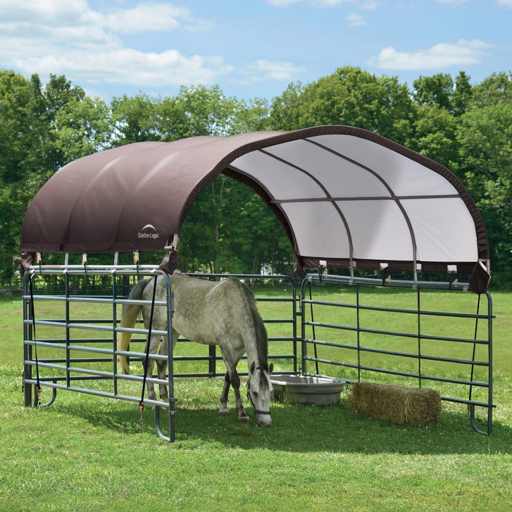 ShelterLogic Corral Equine Shelter and Enclosure Kit, 12' x 12' - image 2