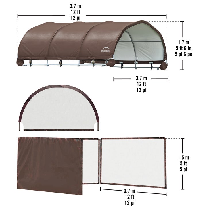 ShelterLogic Corral Equine Shelter and Enclosure Kit, 12' x 12' - image 4