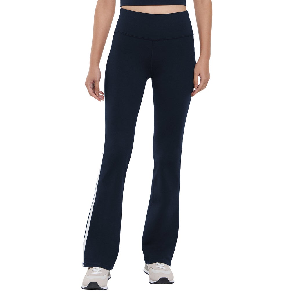 [color:navy] GapFit Women's Flare Legging with Piping - Navy - image 1