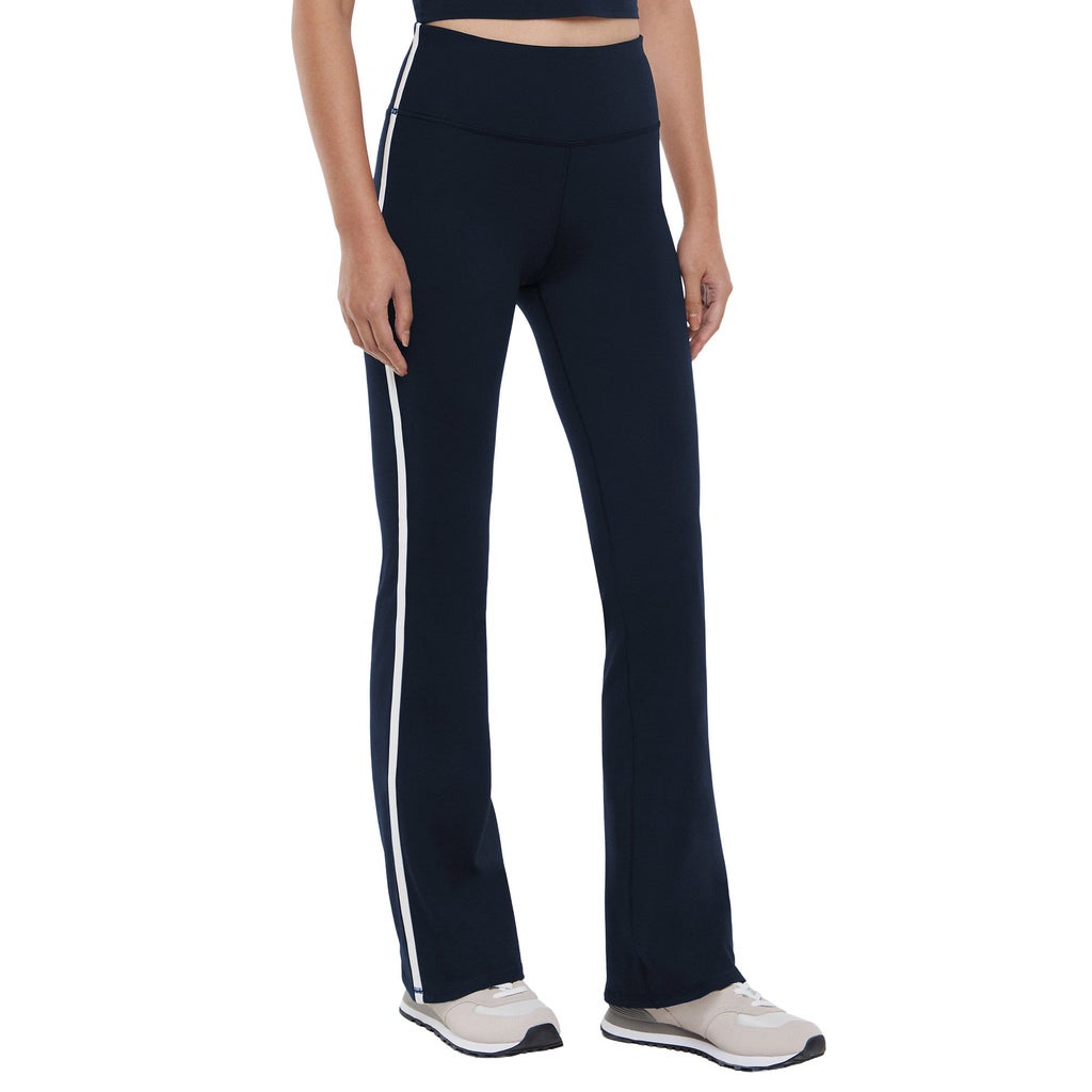 [color:navy] GapFit Women's Flare Legging with Piping - Navy - image 2