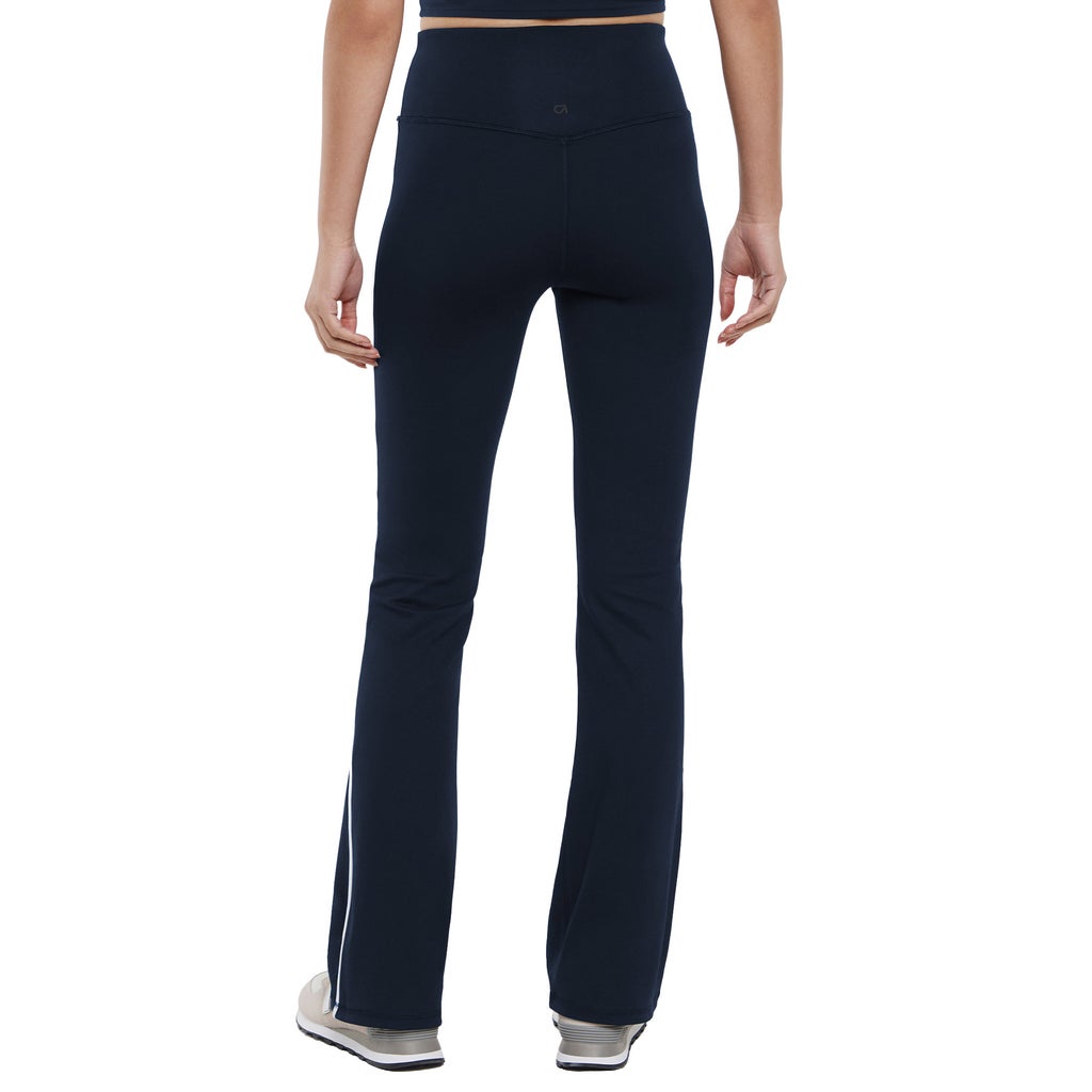 [color:navy] GapFit Women's Flare Legging with Piping - Navy - image 12