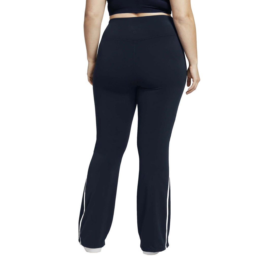[color:navy] GapFit Women's Flare Legging with Piping - Navy - image 7