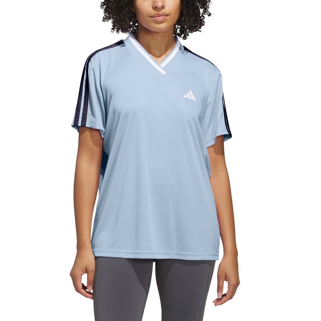 [color:light blue (argentina)] adidas Women's 3-Stripes Jersey Tee - Light Blue (Argentina) - image 1