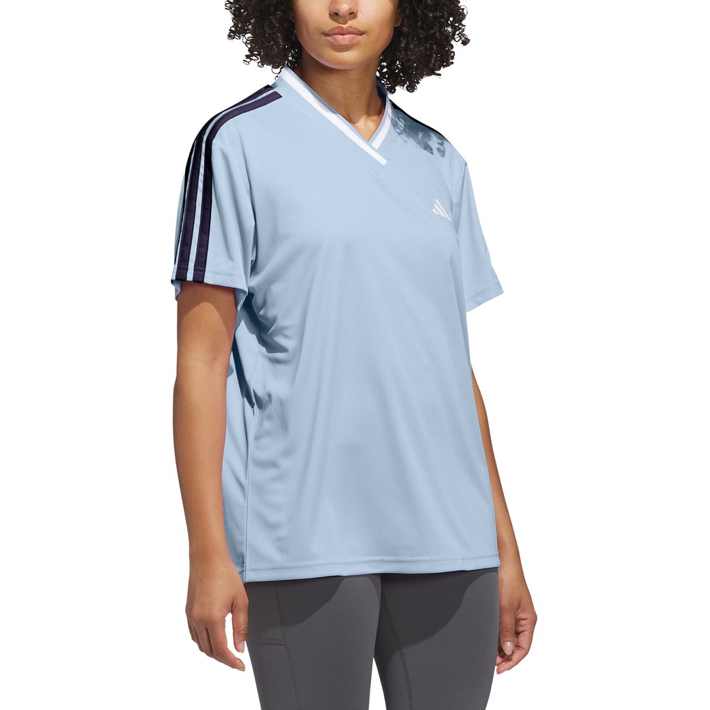 [color:light blue (argentina)] adidas Women's 3-Stripes Jersey Tee - Light Blue (Argentina) - image 2