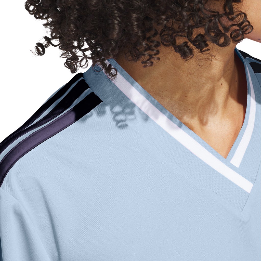[color:light blue (argentina)] adidas Women's 3-Stripes Jersey Tee - Light Blue (Argentina) - image 5