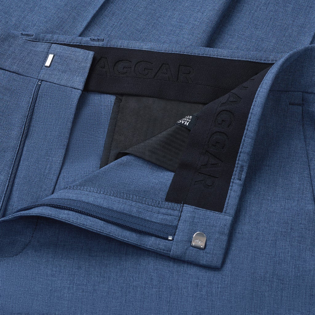 [color:blue] Haggar Men's Performance Dress Pant - Blue - image 4