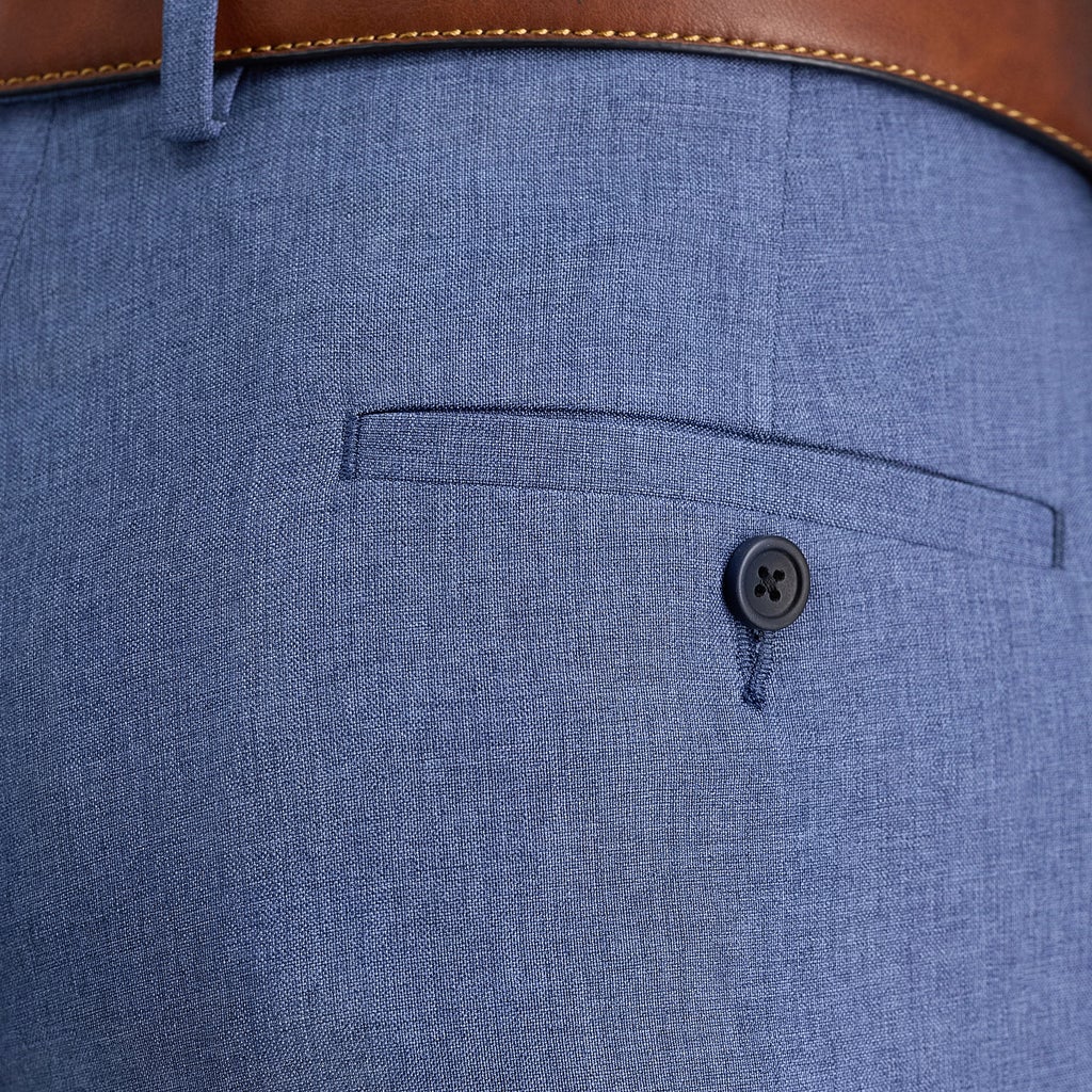 [color:blue] Haggar Men's Performance Dress Pant - Blue - image 5