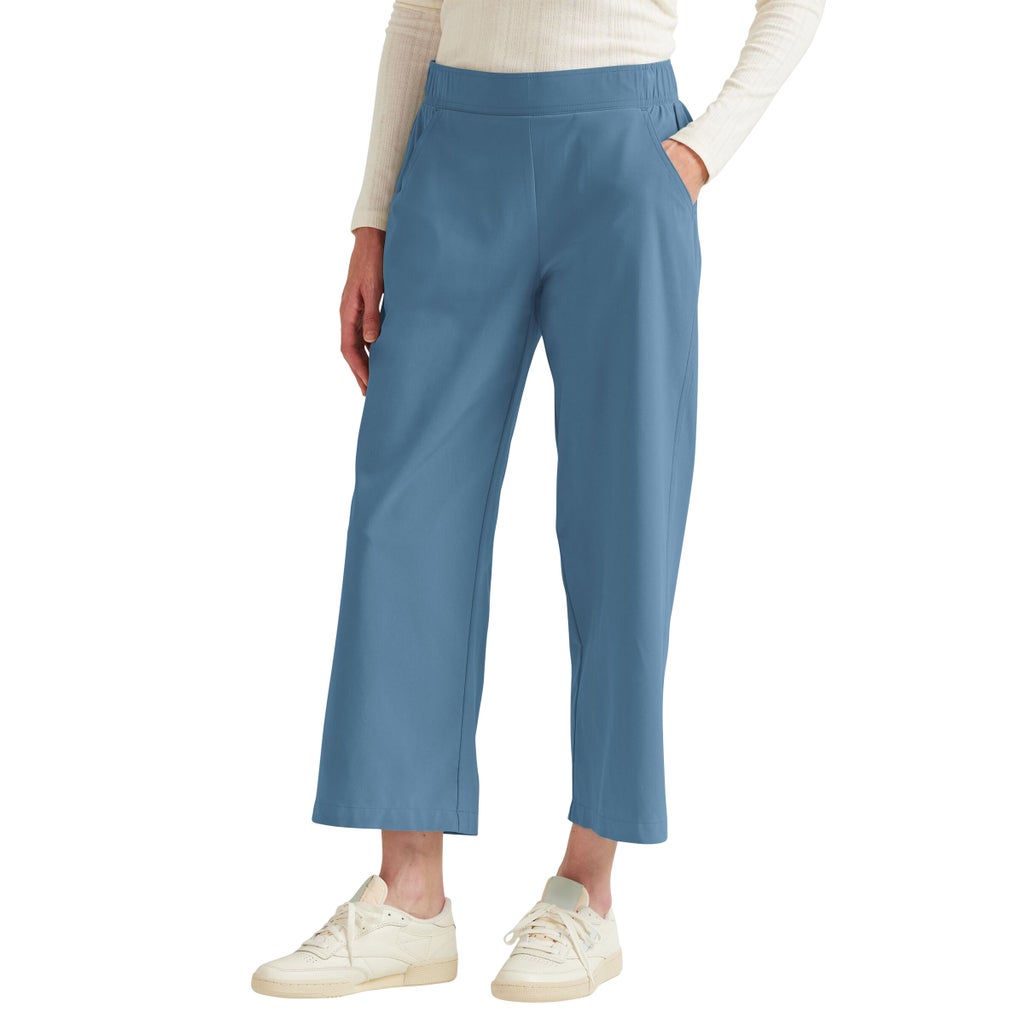 [color:blue] Eddie Bauer Women's Traveler Crop Pant - Blue - image 1