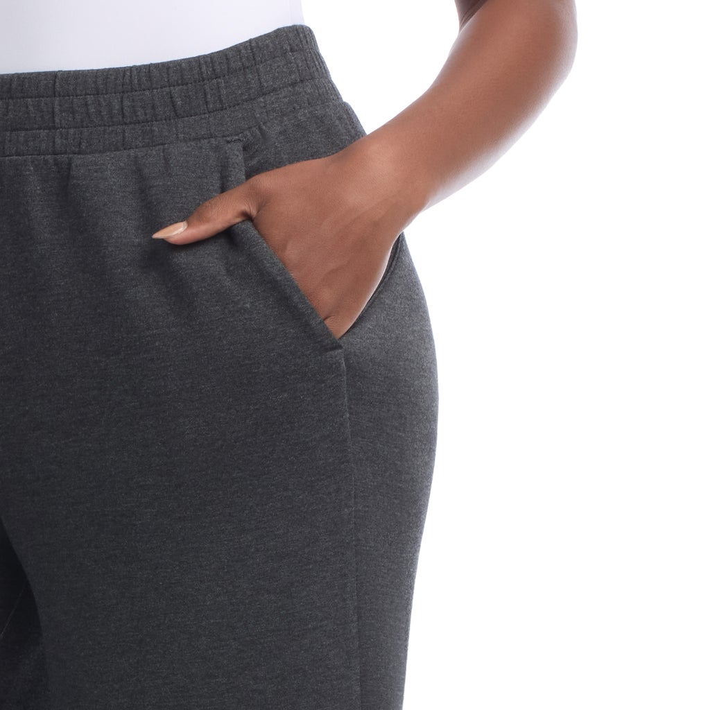 [color:gray] Danskin Women's Luxe Cropped Gaucho - Gray - image 12