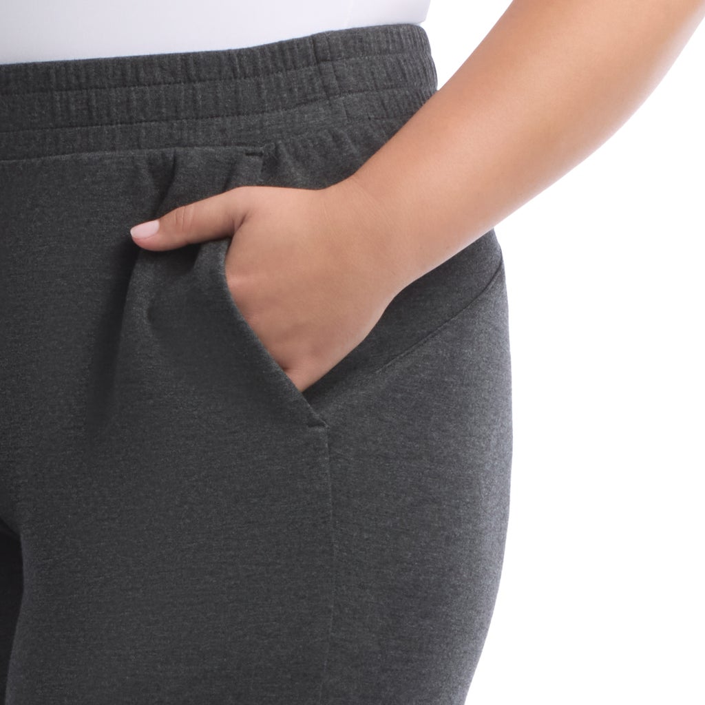 [color:gray] Danskin Women's Luxe Cropped Gaucho - Gray - image 16