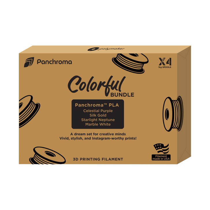 Polymaker PLA 4x1kg Fun Color 1.75mm 3D Printer Filament Colorful Bundle – image 4
