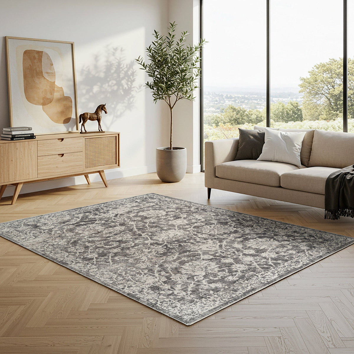 Prima Area Rug Collection, Burton Gray
