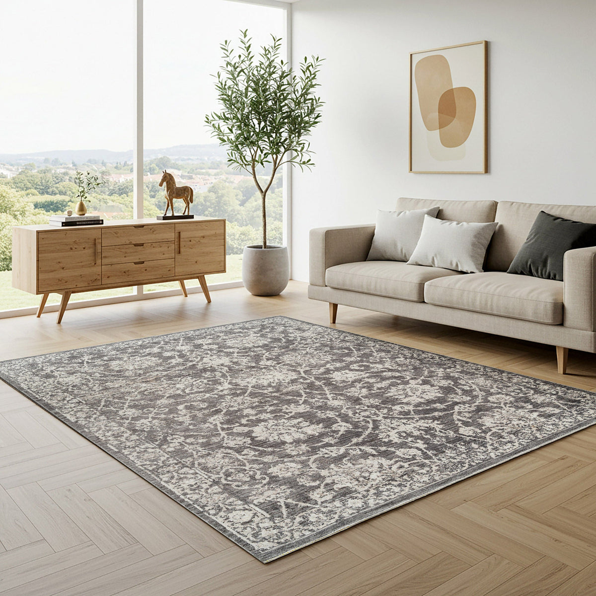 Prima Area Rug Collection, Burton Gray