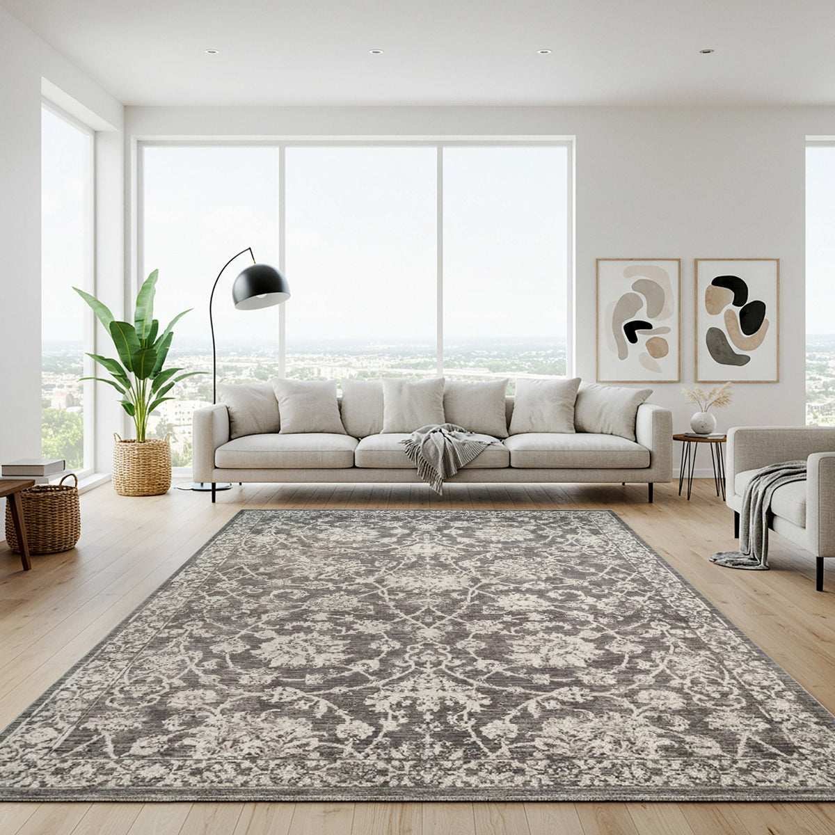 Prima Area Rug Collection, Burton Gray