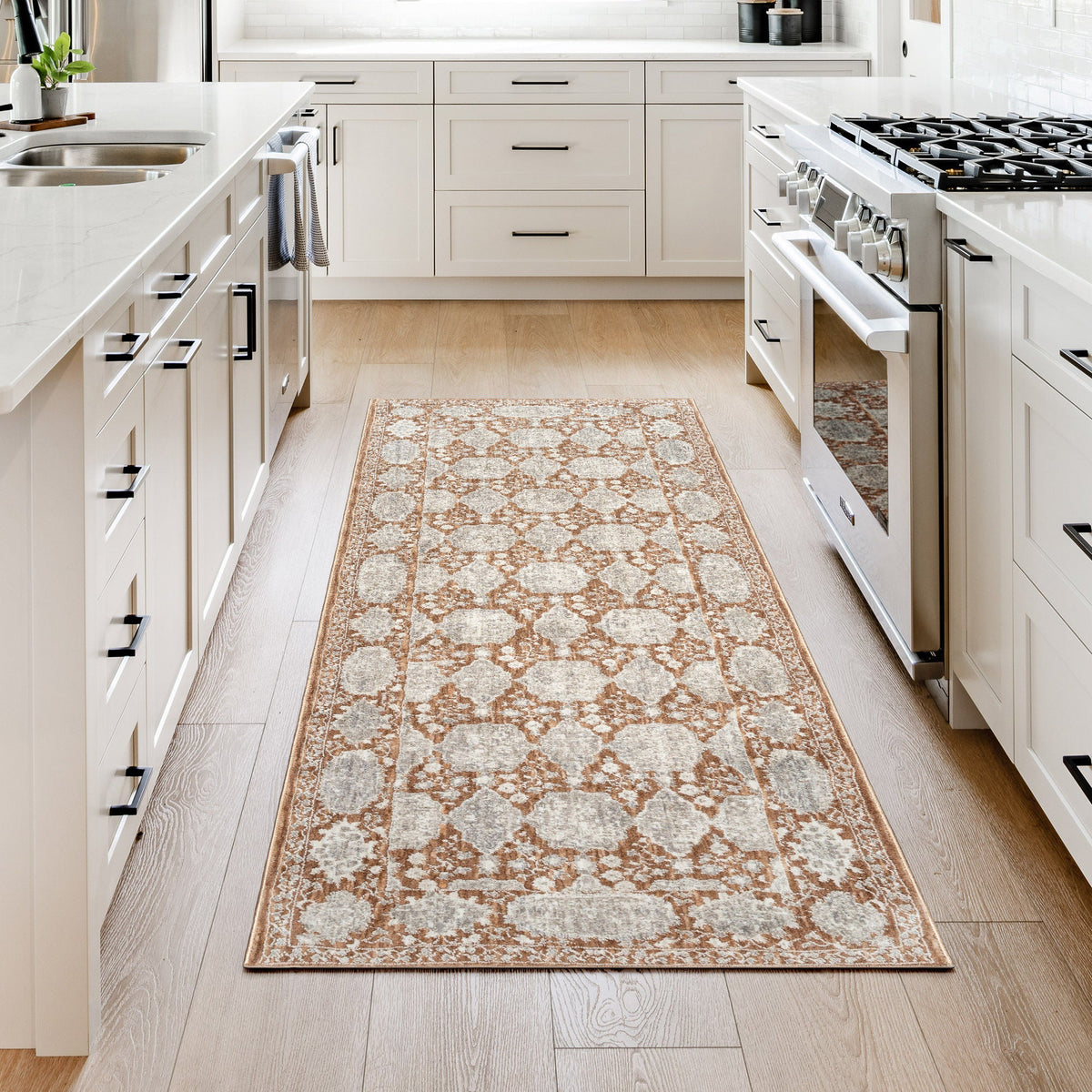 Prima Area Rug Collection, Eta Rust