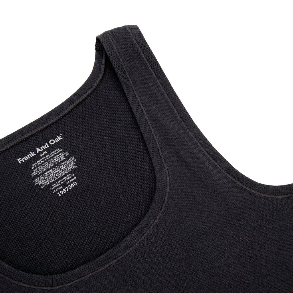 [color:black] Frank & Oak Women's Tank and Boxer Set - Black - image 7