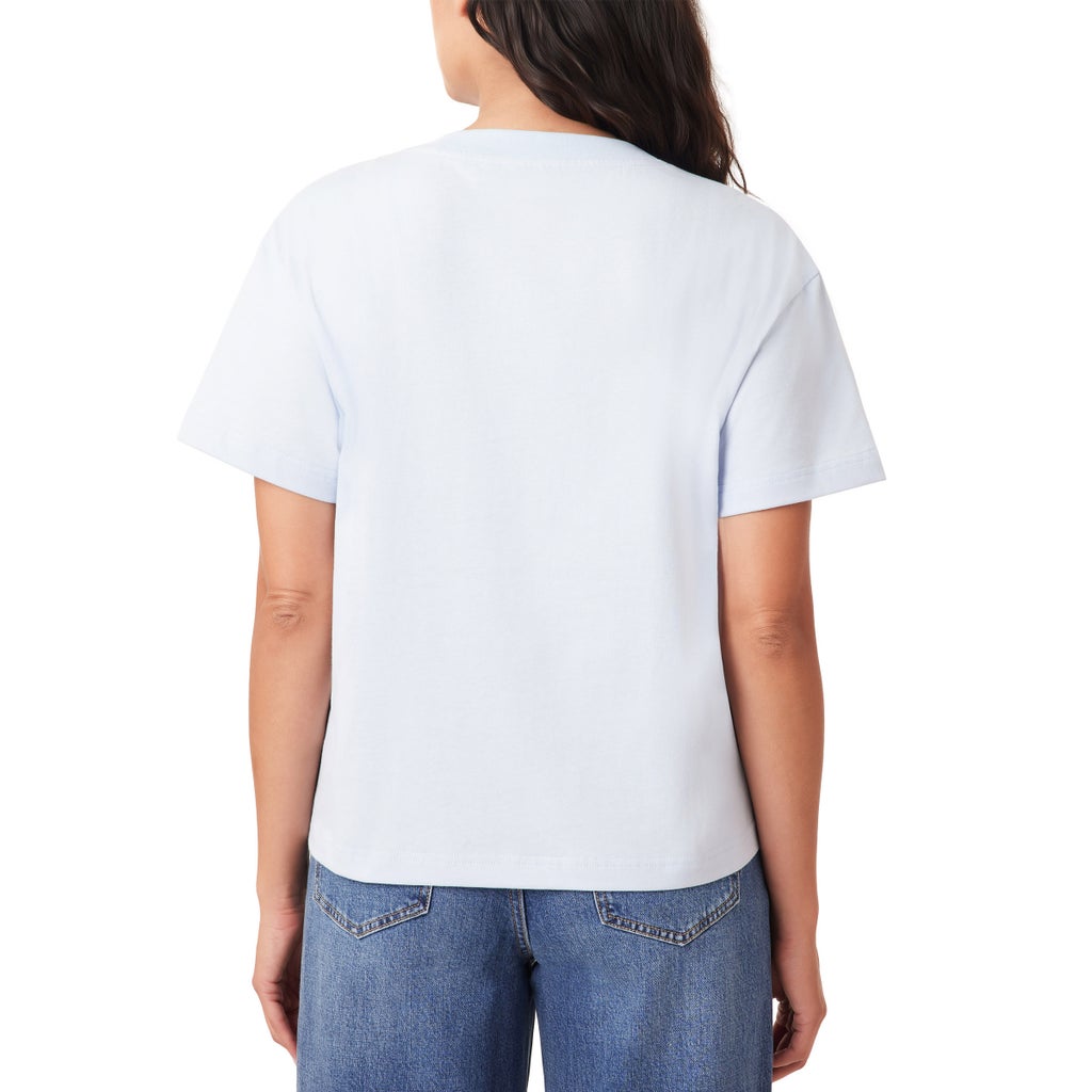 [color:blue] Scotch & Soda Women's Cotton Graphic Tee - Blue - image 2
