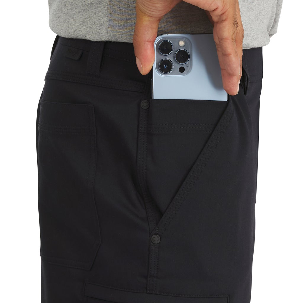 [color:black] Wrangler Men's Utility Short - Black - image 6