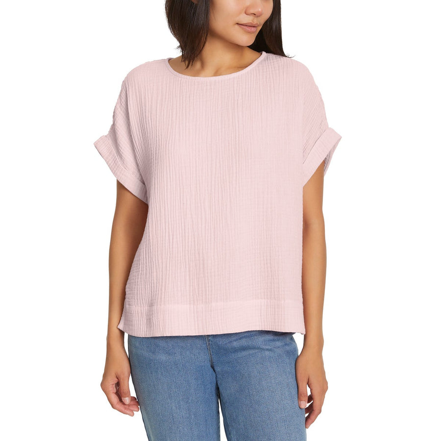 Gloria Vanderbilt Women's Cotton Gauze Pullover Top