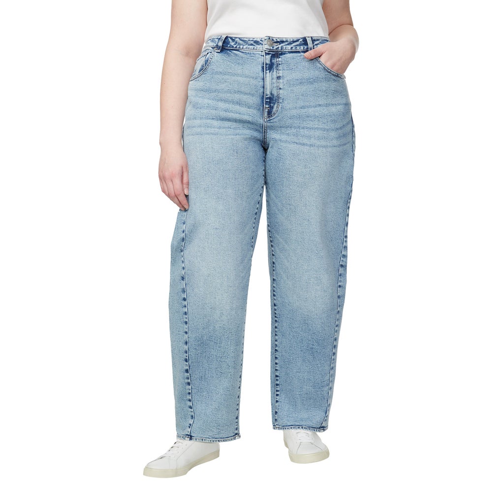 [color:light blue] Hudson Women's Barrel Leg Jean - Light Blue - image 12