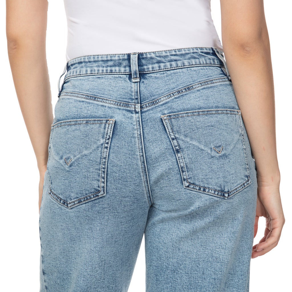 [color:light blue] Hudson Women's Barrel Leg Jean - Light Blue - image 8