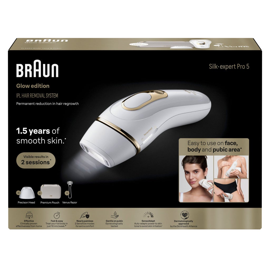 Braun IPL At Home Laser Hair Removal, Permanent Hair Reduction, Venus Razor - product image