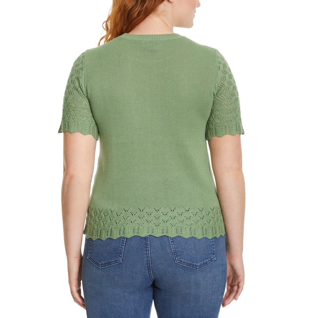 [color:green] Jessica Simpson Women's Short Sleeve Sweater - Green - image 15