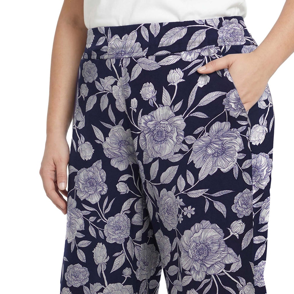 [color:multi] Three Dots Women's Pull-On Pant - Multi - image 10