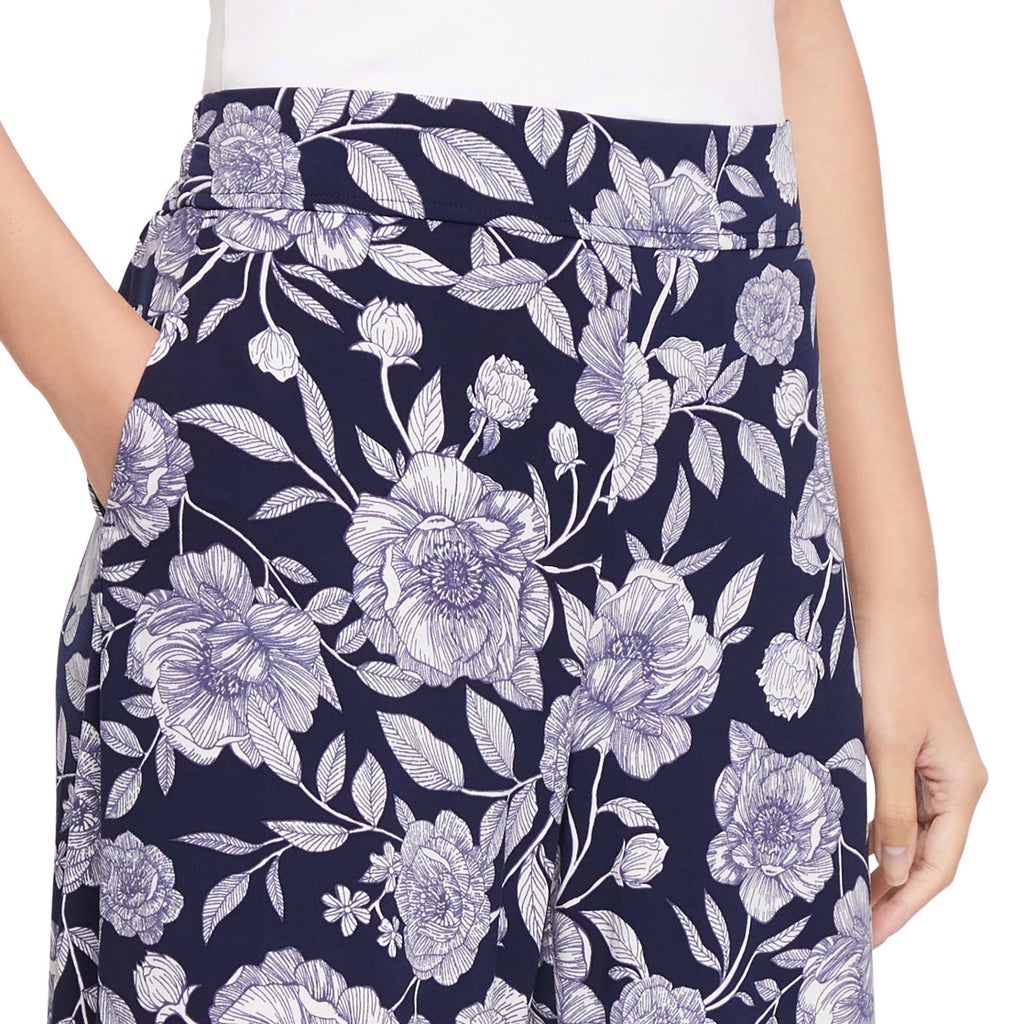 [color:multi] Three Dots Women's Pull-On Pant - Multi - image 4