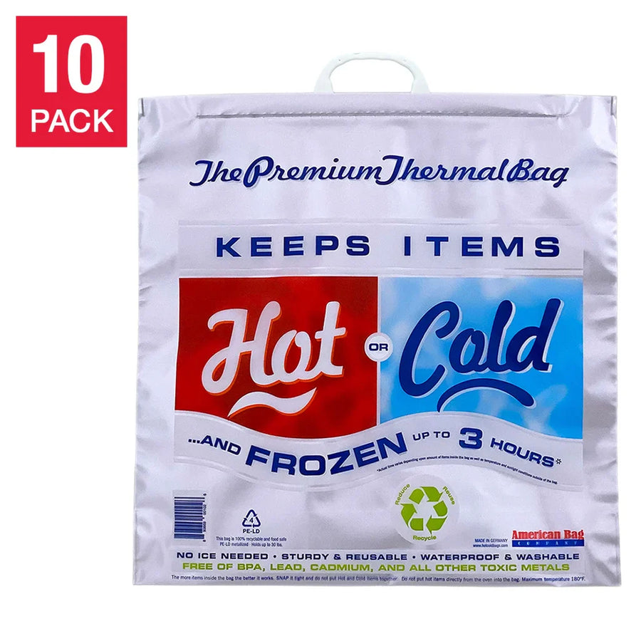 American Bag Hot Cold Thermal Bags, 10-count
