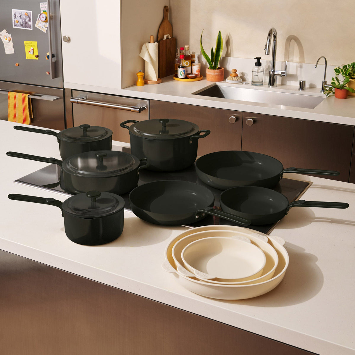 Our Place 14-piece Essentials Ceramic Nonstick Cookware Set