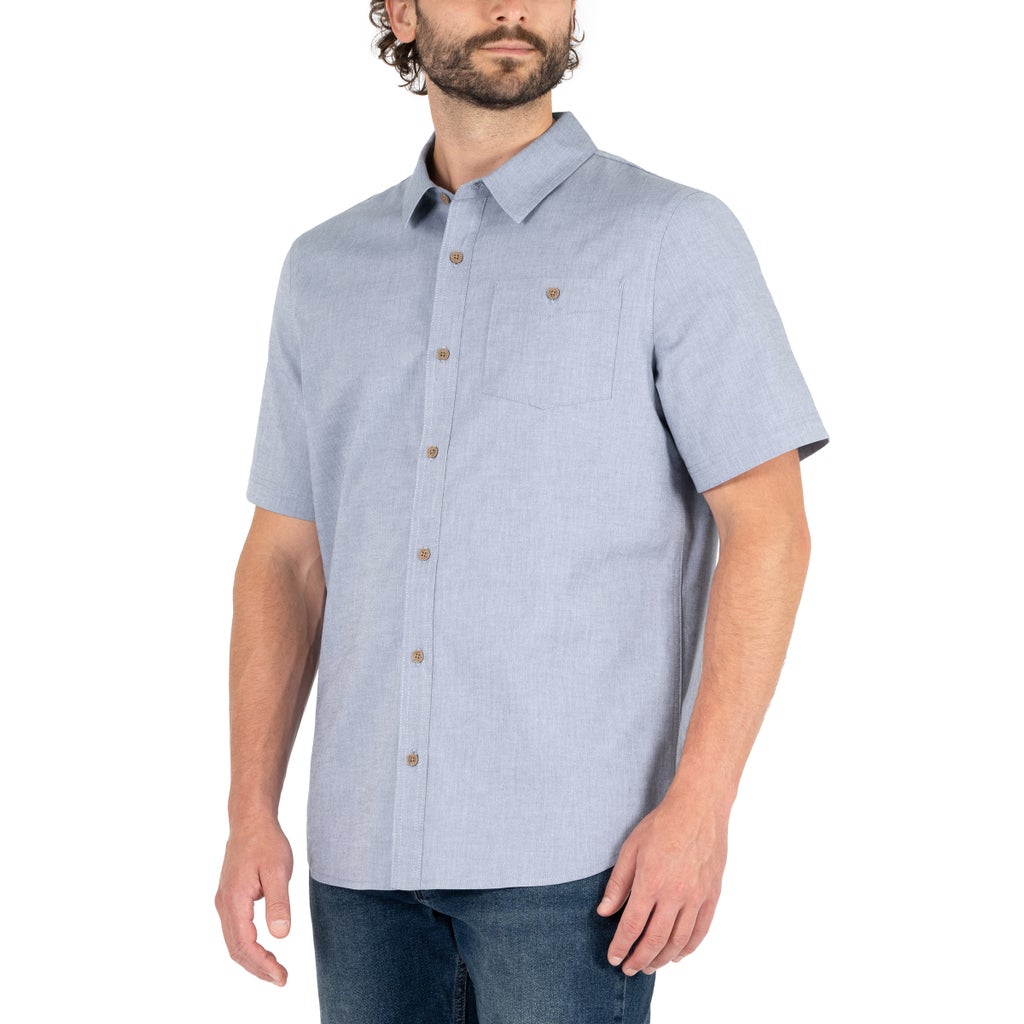 [color:blue] Colorado Clothing Men's Short Sleeve Woven Shirt - Blue - image 2