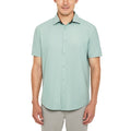 [color:green] Kenneth Cole Men's Short Sleeve Woven Shirt - Green - image 1