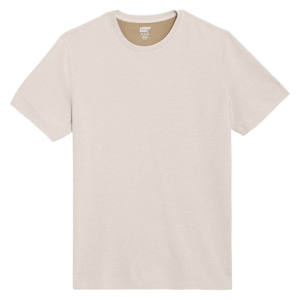 [color:tan] Lands' End Men's Tee - Tan - image 5