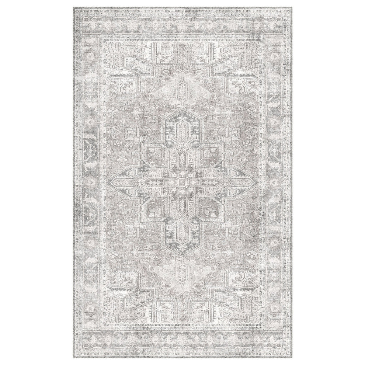 Apache Chenille Area Rug, Gilbert Gray, 5' x 8'