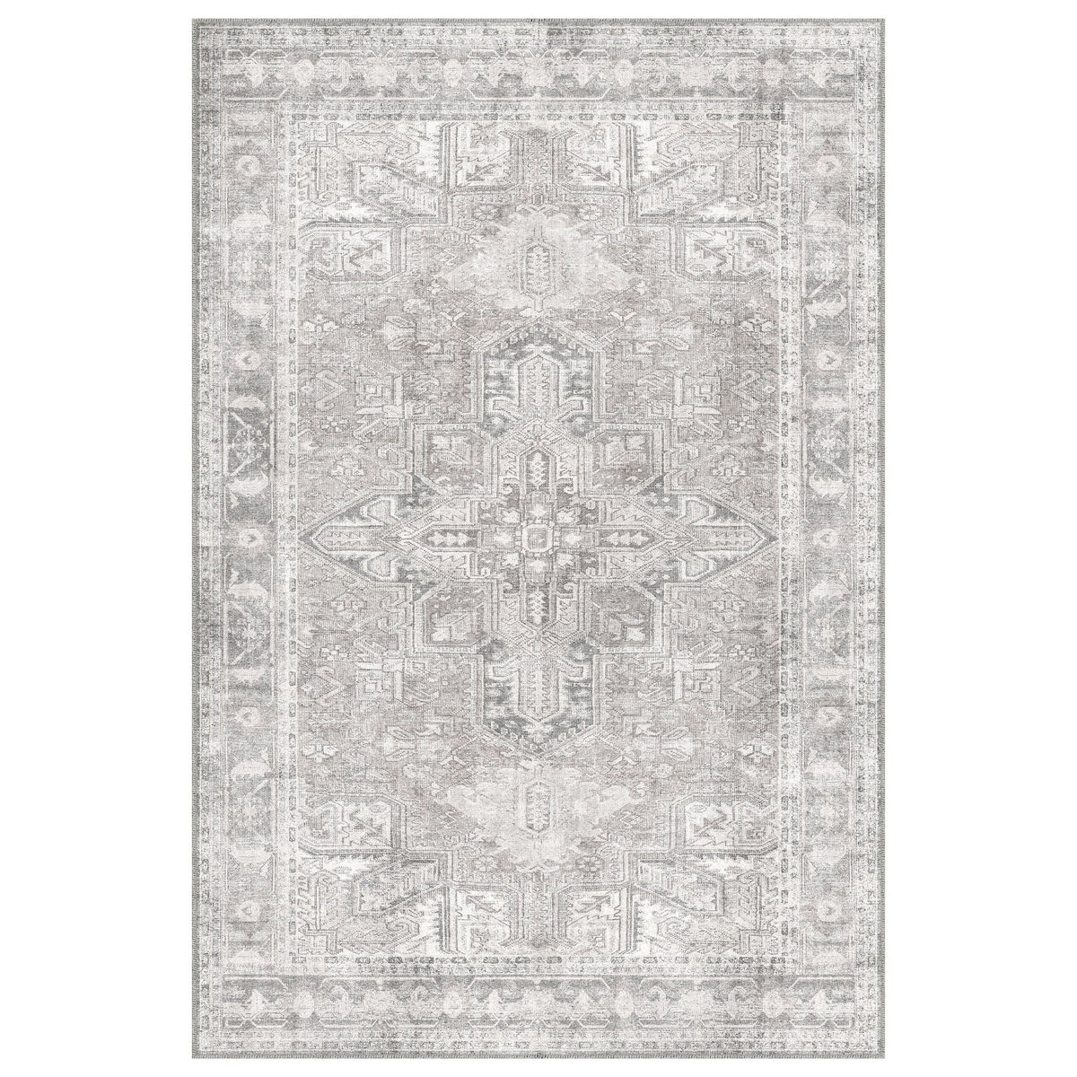 Apache Chenille Area Rug, Gilbert Gray, 6' x 9'