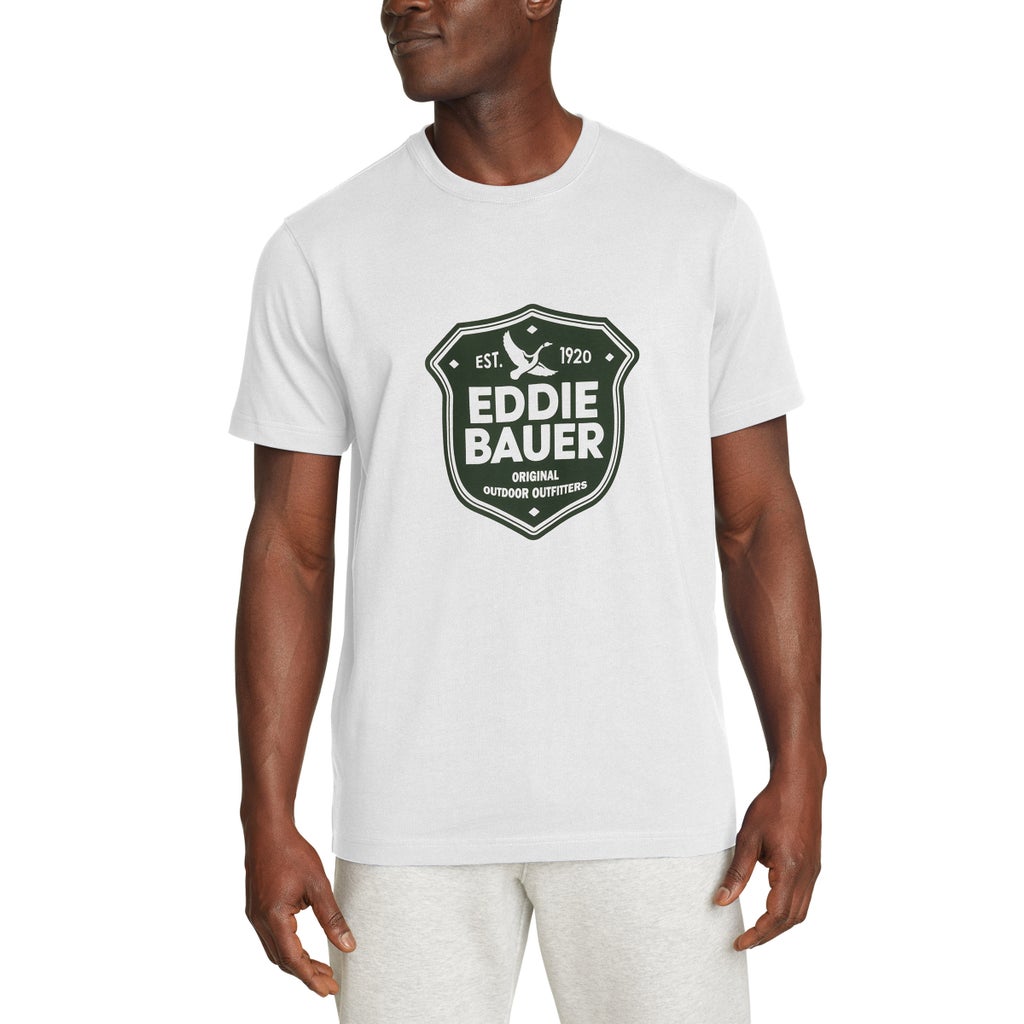 [color:white] Eddie Bauer Men's Graphic Tee - White - image 3