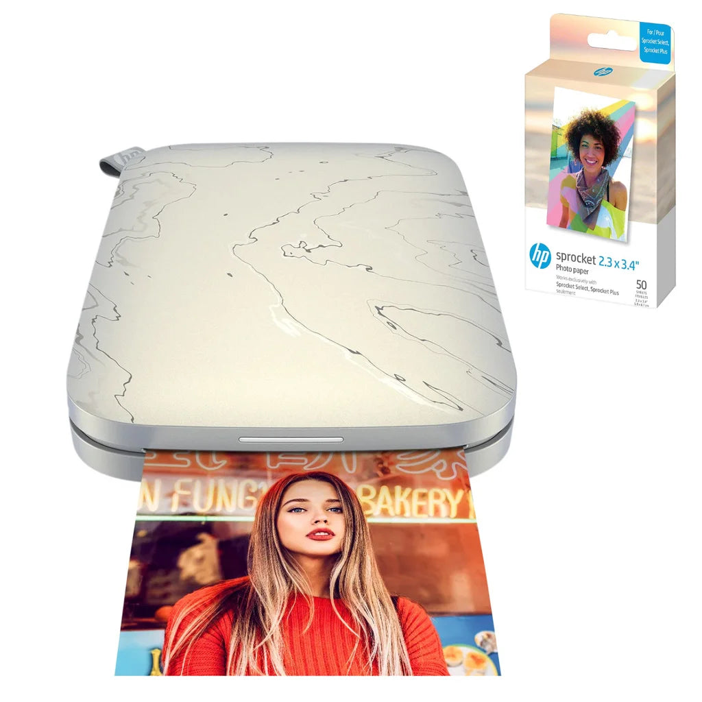 HP Sprocket Select Portable Photo Printer Bundle – image 1