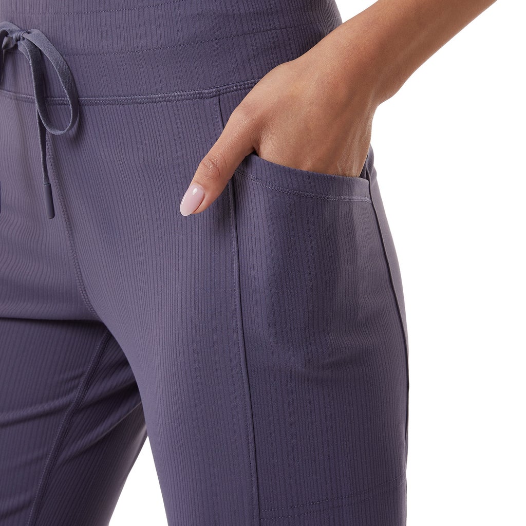 [color:purple] 32 Degree Women's Ribbed Pant - Purple - image 4