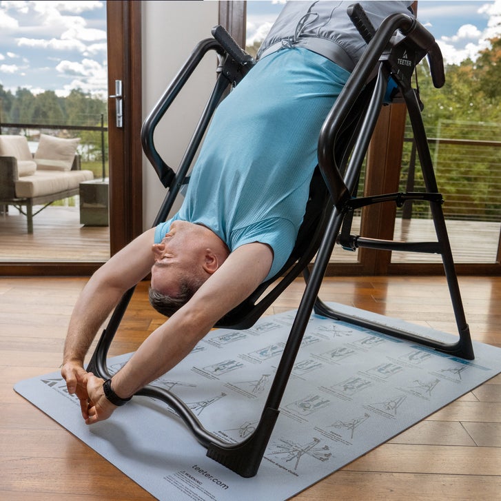 Teeter FitSpine FX-3 Inversion Table w/ Heat & Vibration Cushion + Mat - image 4
