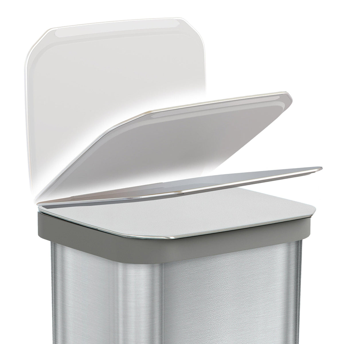 Glad Stainless Steel Trash Can and Bag Bundle