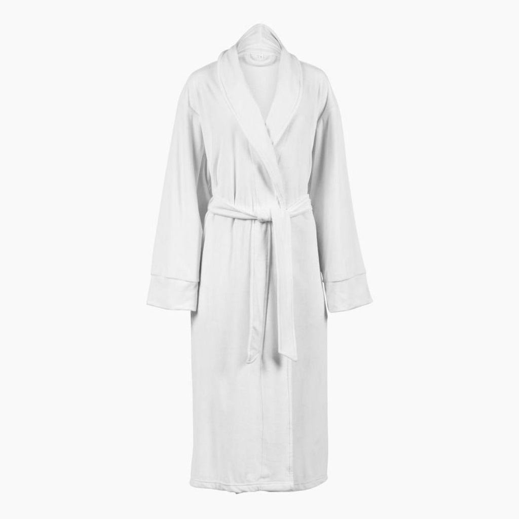 [color:white] Pure Fiber Velour Dream Bathrobe - White - image 1
