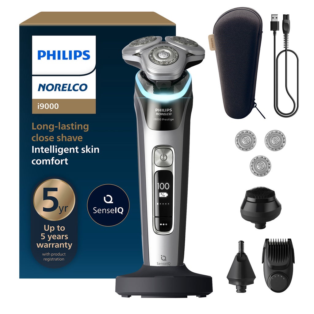 Philips Norelco i9000 Prestige Electric Wet and Dry Shaver Powered by AI - product image