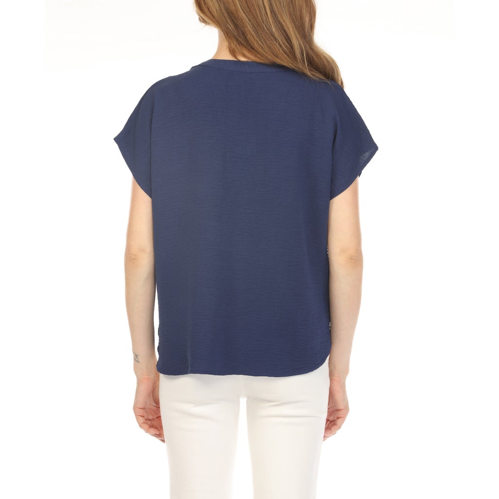 [color:navy] Wrapper Women's Airflow Top - Navy - image 2