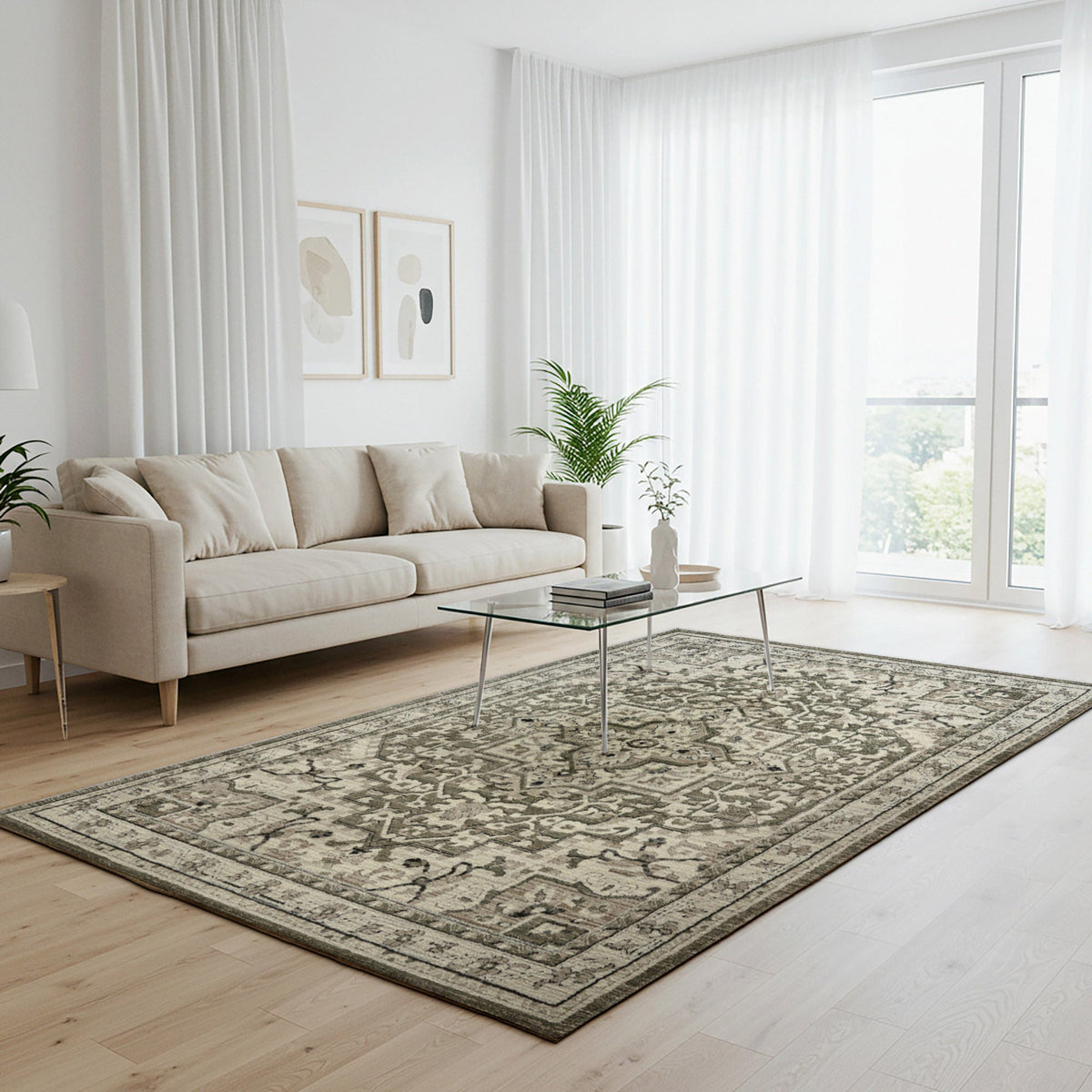 Solaris Area Rug, Keela Sage, 6'6" x 9'