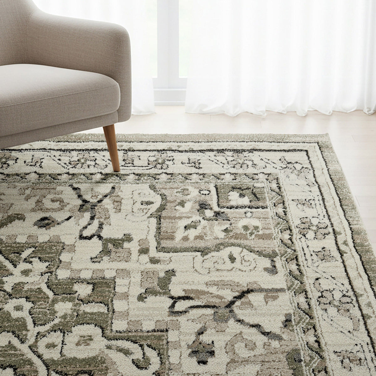 Solaris Area Rug, Keela Sage, 6'6" x 9'
