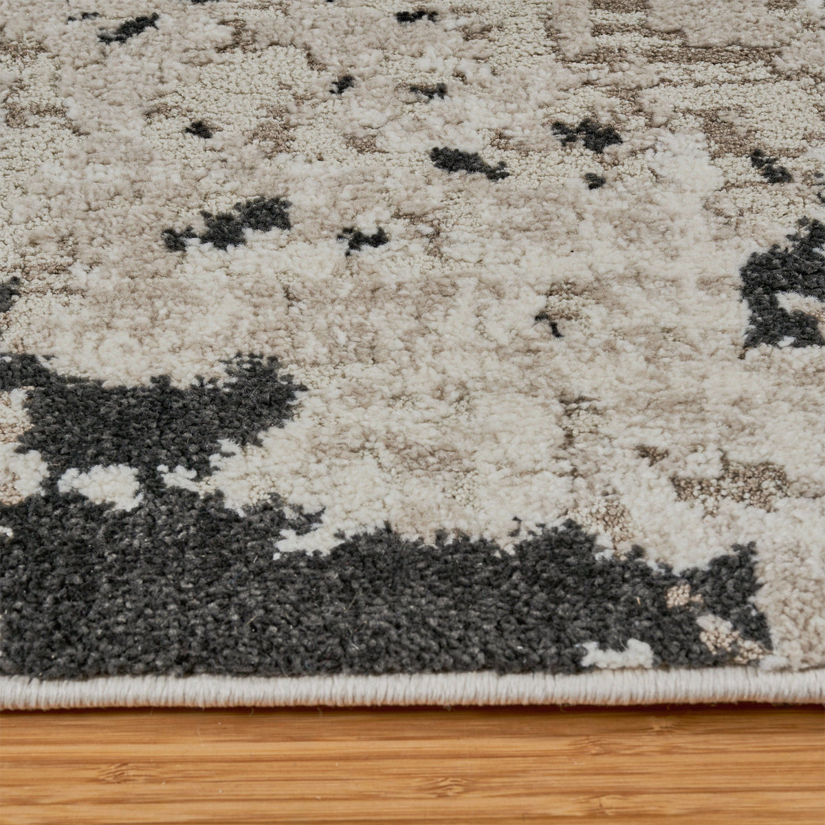 Solaris Area Rug, Argent Charcoal, 6'6” x 9'